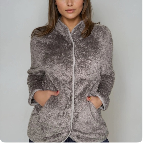 Women’s Cozy Gray Women's Jacket Size Large - Picture 2 of 6